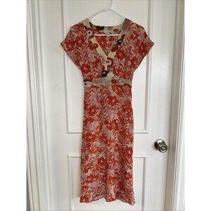 Odille Size 2 Fresh Floral Dress Silk Anthropologie Women’s